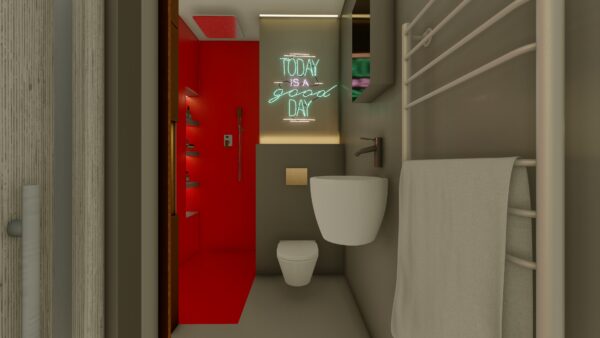 طراحی سرویس بهداشتی و حمام فضای کوچک