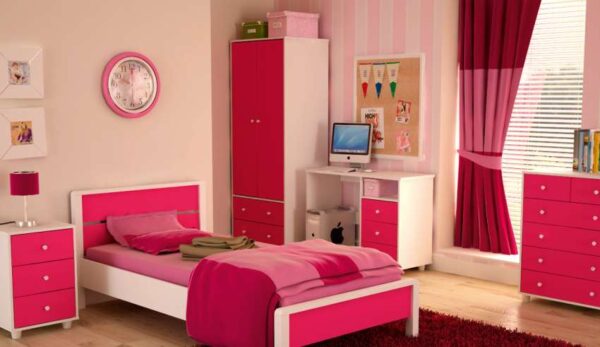طراحی دکوراسیون داخلی اتاق خواب دخترانه- 09127575773